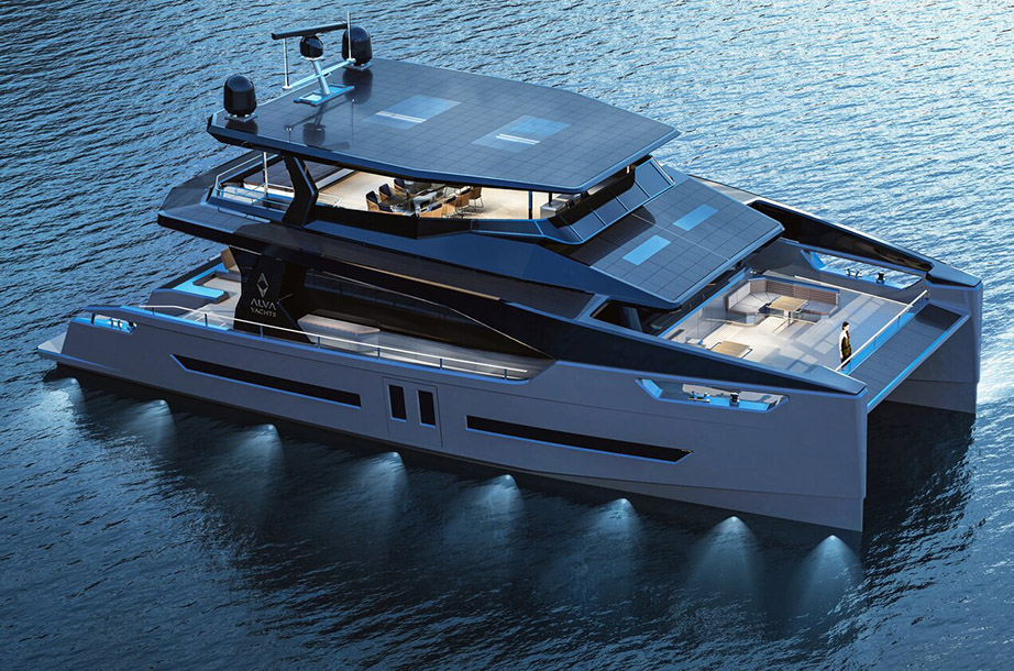 Alva Yachts apresenta o Ocean Eco 90 H2: catamarã de 90 pés movido por fontes sustentáveis